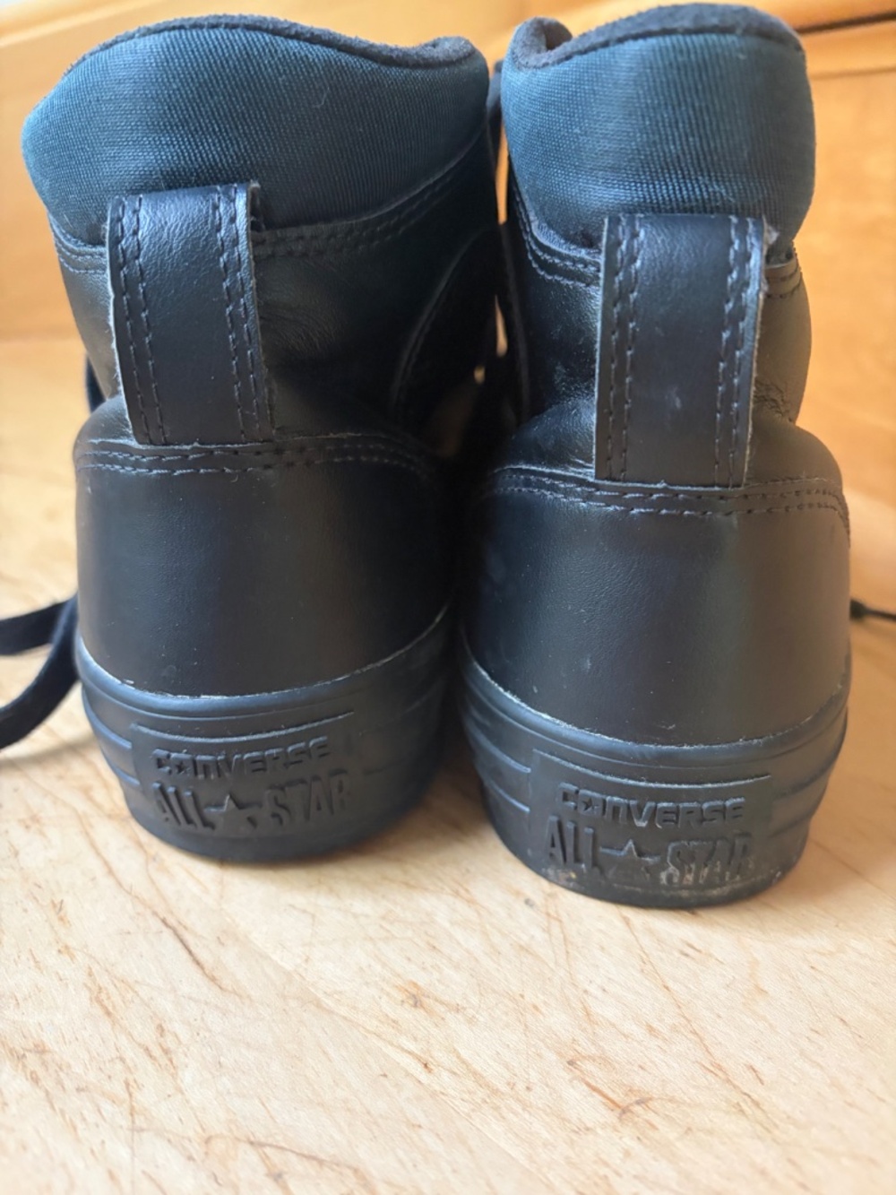 Leather Converse High Tops - Picture 3 of 5
